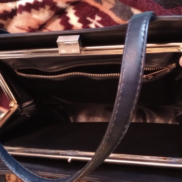 Navy blue handbag - Picture 6 of 8